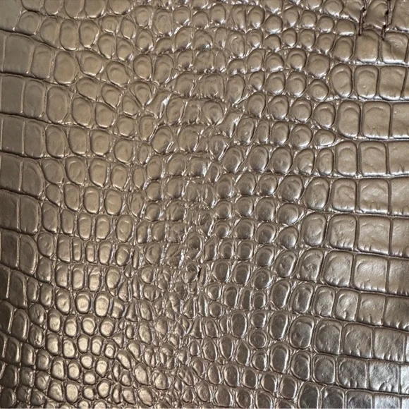 Jimmy Choo Black Croc-Embossed Leather Large Tote with Charm - Picture 10 of 12